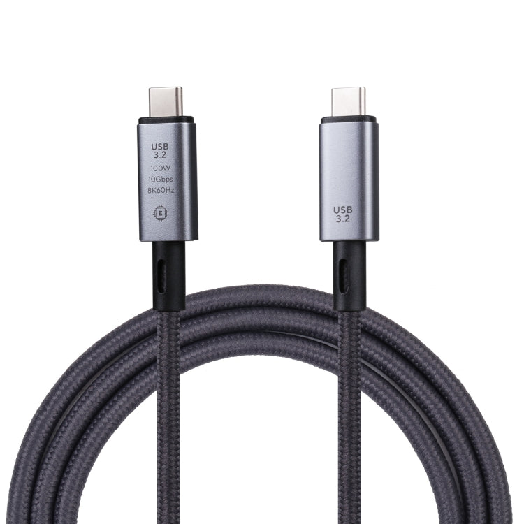 10Gbps 8K USB-C/Type-C to USB-C/Type-C Video Cable Compatible with USB 3.2, Length: 1m(Black) - Video & Audio Cable by buy2fix | Online Shopping UK | buy2fix