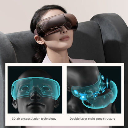 Smart Hot Compress Air Pressure Vibration Eye Massager Visual Massage Eye Care Device (Black) - Massage & Relaxation by buy2fix | Online Shopping UK | buy2fix