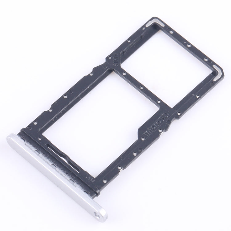 For Samsung Galaxy Tab A9 SM-X115 Original SIM + Micro SD Card Tray (Silver) - Galaxy Tab Series Parts by buy2fix | Online Shopping UK | buy2fix