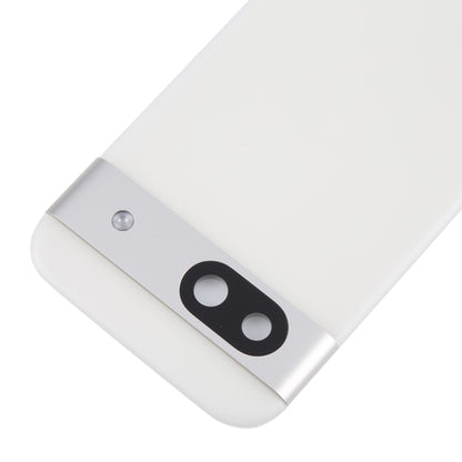 For Google Pixel 8a Original Battery Back Cover with Camera Lens Cover(Silver) - Back Cover by buy2fix | Online Shopping UK | buy2fix