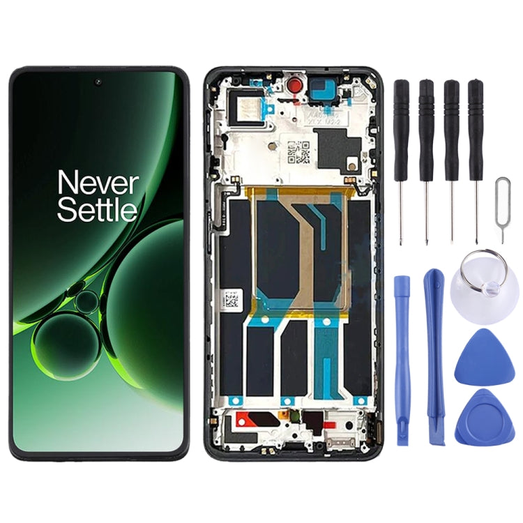 For OnePlus Nord 3 CPH2491 CPH2493 AMOLED Original LCD Screen Digitizer Full Assembly with Frame (Black) - LCD Screen by buy2fix | Online Shopping UK | buy2fix