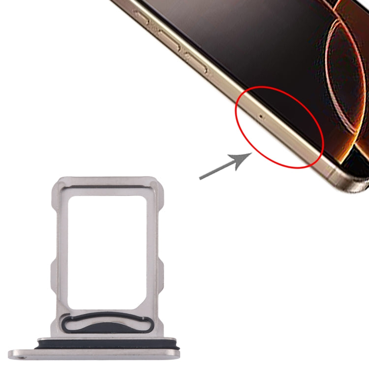 For iPhone 16 Pro SIM + SIM Card Tray (Titanium Color) -  by buy2fix | Online Shopping UK | buy2fix