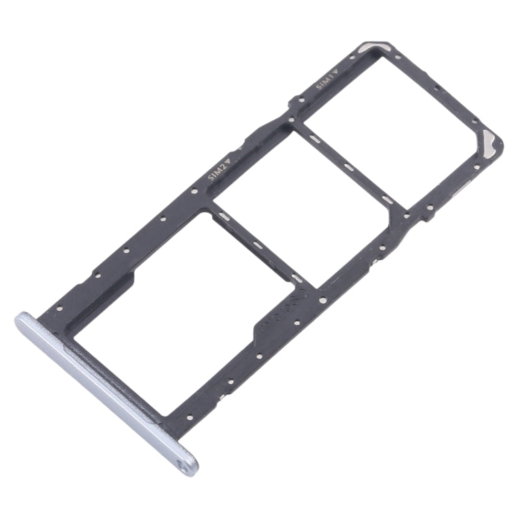 For Samsung Galaxy A06 SM-A065F Original SIM Card Tray + SIM Card Tray + Micro SD Card Tray (Silver) - Galaxy A Series Parts by buy2fix | Online Shopping UK | buy2fix