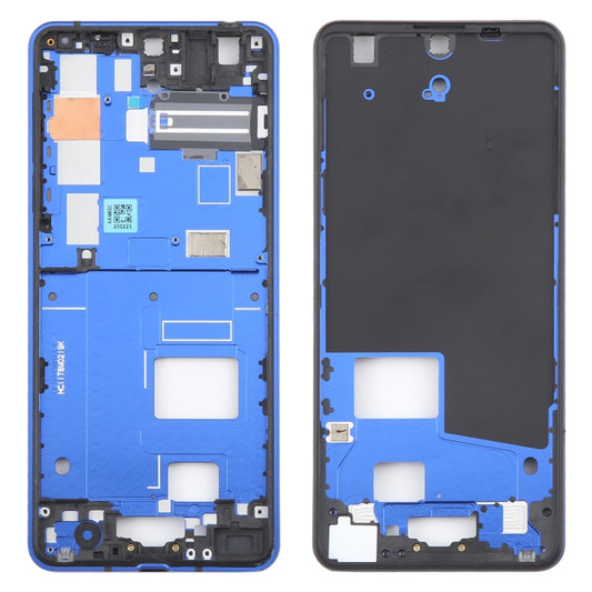 For Sharp Aquos R5G Original Middle Frame Bezel Plate (Blue) - Others by buy2fix | Online Shopping UK | buy2fix