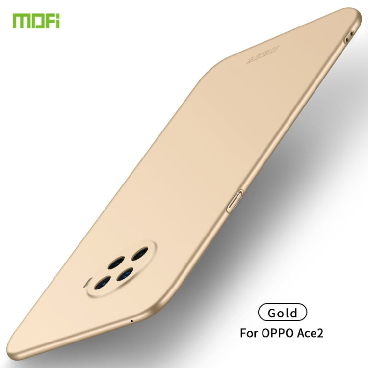 For OPPO Ace2 MOFI Frosted PC Ultra-thin Hard Case(Gold) - OPPO Cases by MOFI | Online Shopping UK | buy2fix