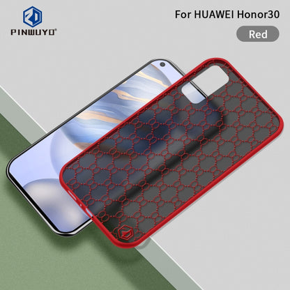 For Huawei Honor 30 PINWUYO Series 2 Generation PC + TPU Waterproof and Anti-drop All-inclusive Protective Case(Red) - Honor Cases by PINWUYO | Online Shopping UK | buy2fix