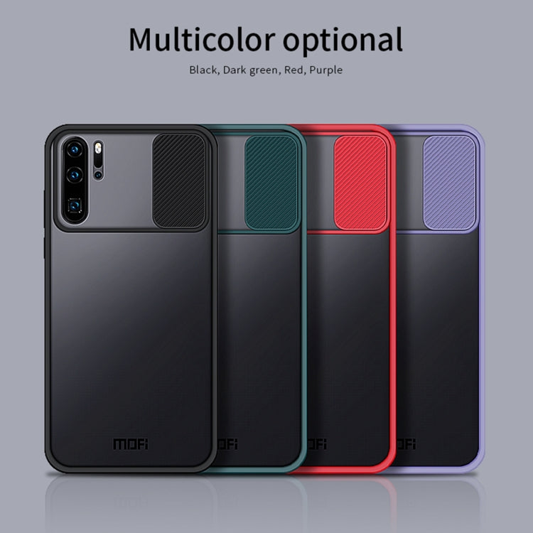 For Huawei P30 Pro MOFI Xing Dun Series PC + TPU Anti-peep Waterproof And Anti-drop All-inclusive Protective Shell, Translucent Frosted(Red) - Huawei Cases by MOFI | Online Shopping UK | buy2fix