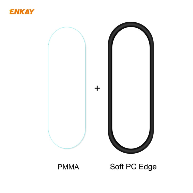 For Xiaomi Mi Band 4 2 PCS ENKAY Hat-Prince 3D Full Screen Soft PC Edge + PMMA HD Screen Protector Film - Screen Protector by ENKAY | Online Shopping UK | buy2fix
