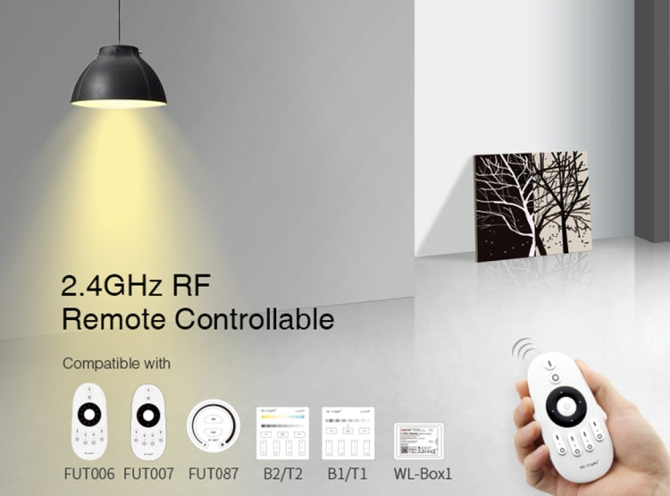 FUT019 9W Dual White LED Bulb 2.4GHZ RF Controllable Wifi Enabled CCT Adjustable Brightness Dimming E26/E27 - Smart Light Bulbs by buy2fix | Online Shopping UK | buy2fix