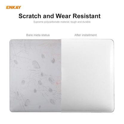 ENKAY 3 in 1 Crystal Laptop Protective Case + EU Version TPU Keyboard Film + Anti-dust Plugs Set for MacBook Pro 13.3 inch A2251 & A2289 & A2338 (with Touch Bar)(Orange) - MacBook Pro Cases by ENKAY | Online Shopping UK | buy2fix