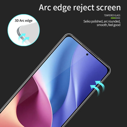 For Xiaomi Redmi K40 / K40 Pro PINWUYO 9H 3D Curved Full Screen Explosion-proof Tempered Glass Film(Black) -  by PINWUYO | Online Shopping UK | buy2fix