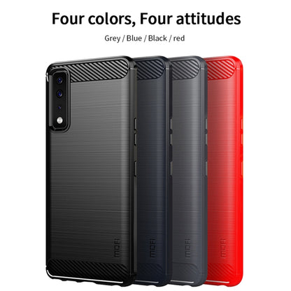 For LG Stylo 7 5G MOFI Gentleness Series Brushed Texture Carbon Fiber Soft TPU Case(Red) - LG by MOFI | Online Shopping UK | buy2fix