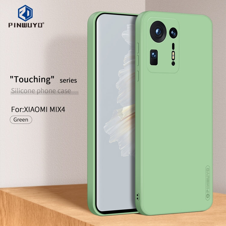 For Xiaomi Mix 4 PINWUYO Touching Series Liquid Silicone TPU Shockproof Case(Green) - Xiaomi Cases by PINWUYO | Online Shopping UK | buy2fix