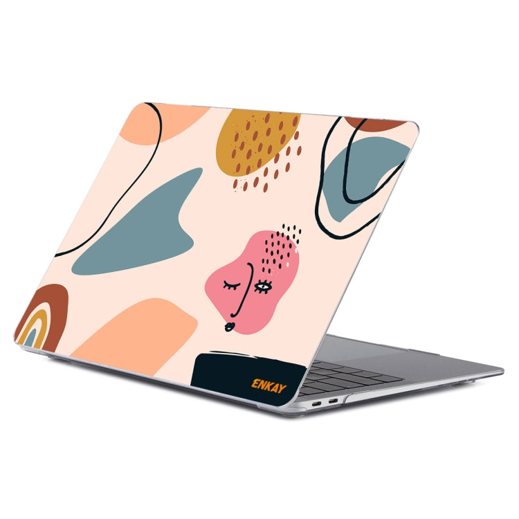 ENKAY Hat-Prince Geometry Pattern Laotop Protective Crystal Case for MacBook Pro 14.2 inch A2442 2021/A2779 2023(Geometry No.7) - MacBook Pro Cases by ENKAY | Online Shopping UK | buy2fix