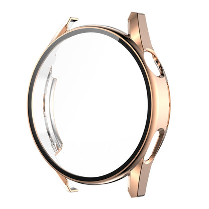 For Huawei Watch GT 3 42mm ENKAY PC Frame + Tempered Glass Protector Composite Case(Rose Gold) - Watch Cases by ENKAY | Online Shopping UK | buy2fix