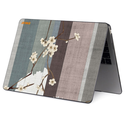 ENKAY Vintage Pattern Series Laotop Protective Crystal Case For MacBook Pro 16 inch A2141(Plum Blossom) - MacBook Pro Cases by ENKAY | Online Shopping UK | buy2fix