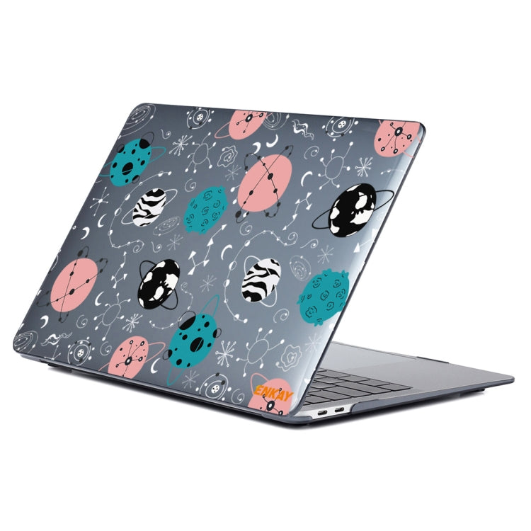 ENKAY Star Series Pattern Laotop Protective Crystal Case For MacBook Pro 15.4 inch A1707 / A1990(Geometric Planet) - MacBook Pro Cases by ENKAY | Online Shopping UK | buy2fix