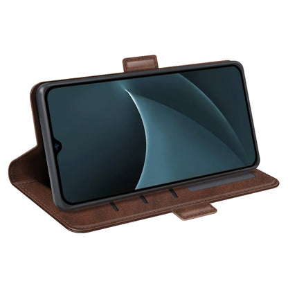 For Blackview A95 Dual-side Magnetic Buckle Leather Phone Case(Brown) - More Brand by buy2fix | Online Shopping UK | buy2fix