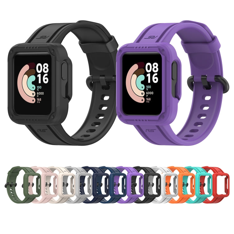 For Xiaomi Mi Watch 2 Lite Silicone Solid Color Watch Band(Ink Blue) - Watch Bands by buy2fix | Online Shopping UK | buy2fix