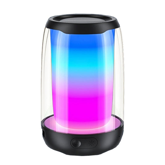 NBY8893 Pulsating Colorful Portable Stereo Bluetooth Speaker(Black) - Desktop Speaker by NBY | Online Shopping UK | buy2fix