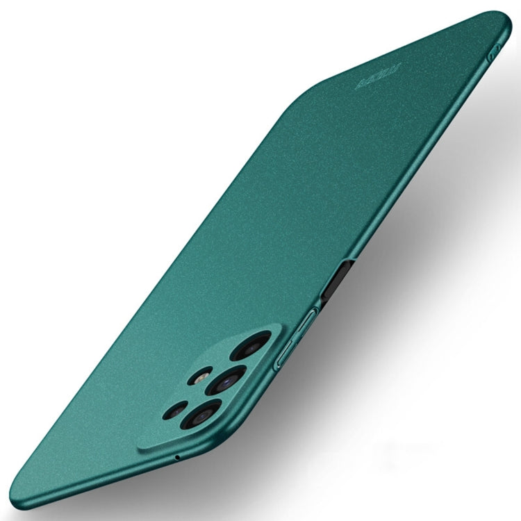 For Samsung Galaxy A73 5G MOFI Fandun Series Frosted PC Ultra-thin All-inclusive Phone Case(Green) - Galaxy Phone Cases by MOFI | Online Shopping UK | buy2fix