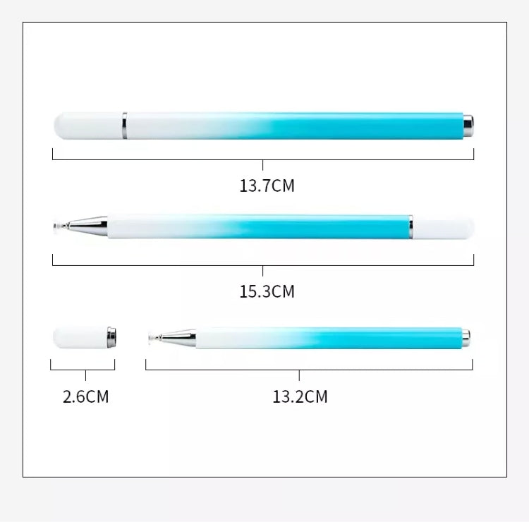 AT-28 Macarone Color Passive Capacitive Pen Mobile Phone Touch Screen Stylus with 2 Pen Head(Blue) - Stylus Pen by buy2fix | Online Shopping UK | buy2fix