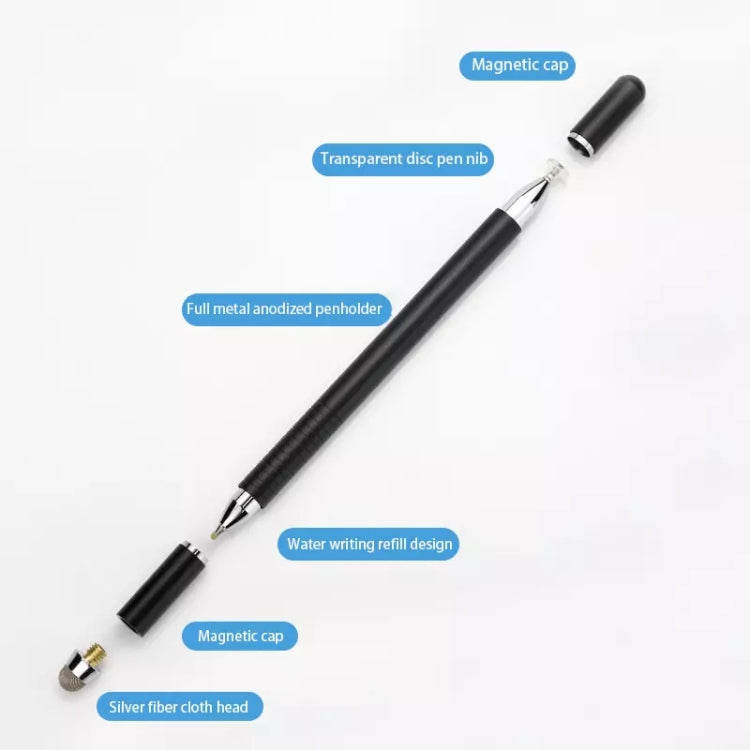 AT-32 3-in-1 Precision Sucker Capacitive Pen + Conductive Cloth Head + Handwriting Signature Pen Mobile Phone Touch Screen Pen with 2 Pen Head(Rose Gold) - Stylus Pen by buy2fix | Online Shopping UK | buy2fix