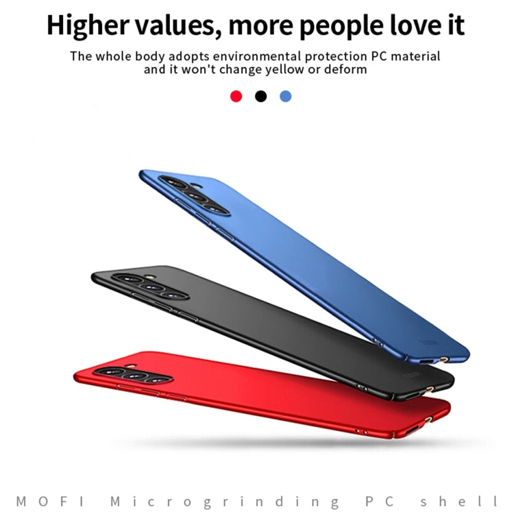 For Samsung Galaxy S25+ 5G MOFI Frosted PC Ultra-thin Hard Phone Case(Blue) - Galaxy S25+ 5G Cases by MOFI | Online Shopping UK | buy2fix