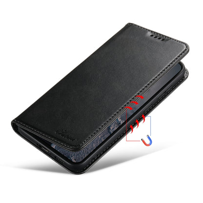 For Samsung Galaxy S24+ 5G Suteni Calf Texture Horizontal Flip Leather Phone Case(Black) - Galaxy S24+ 5G Cases by Suteni | Online Shopping UK | buy2fix