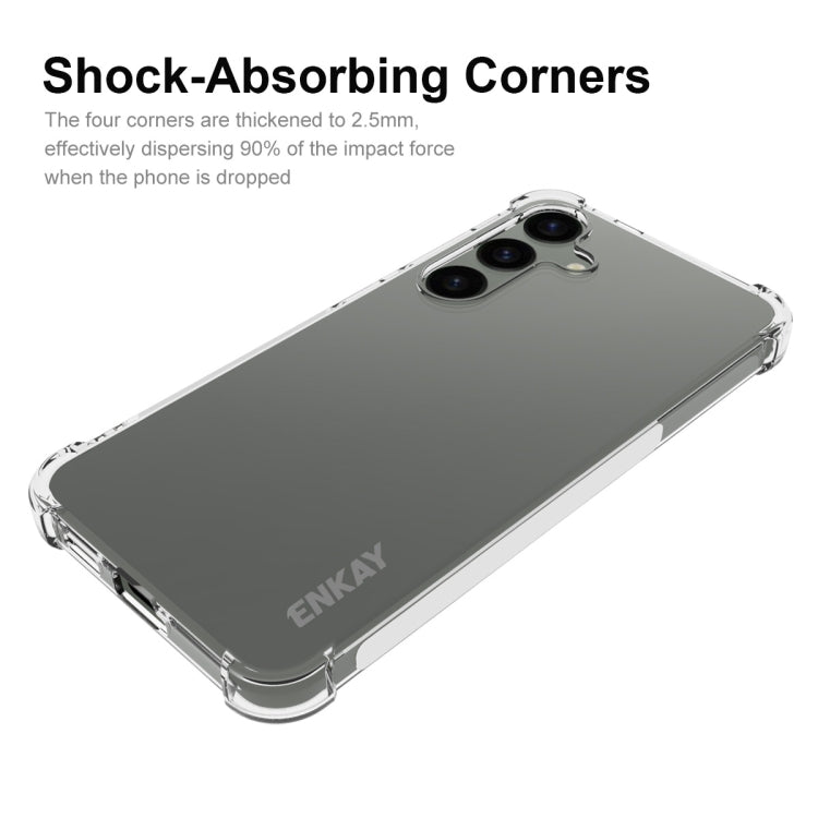 For Samsung Galaxy S24 5G ENKAY Clear TPU Shockproof Anti-slip Phone Case - Galaxy S24 5G Cases by ENKAY | Online Shopping UK | buy2fix