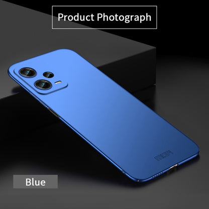 For Xiaomi Redmi Note 12 Pro 5G Global MOFI Micro-Frosted PC Ultra-thin Hard Phone Case(Blue) - Xiaomi Cases by MOFI | Online Shopping UK | buy2fix