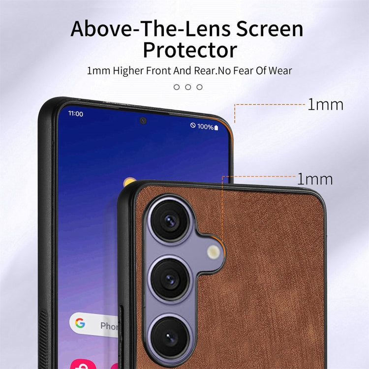 For Samsung Galaxy S25+ 5G Retro Skin-feel Ring Card Wallet Phone Case(Brown) - Galaxy S25+ 5G Cases by buy2fix | Online Shopping UK | buy2fix