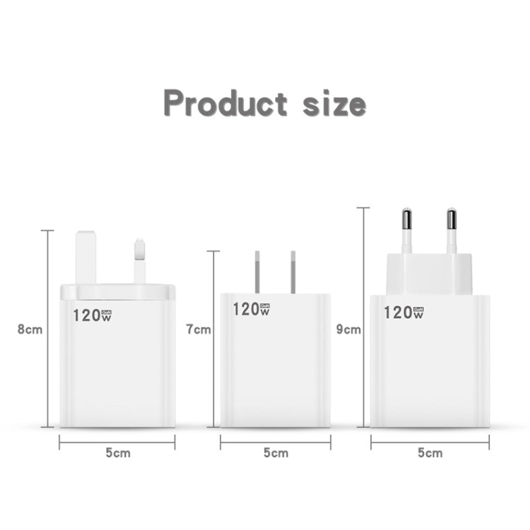 120W USB Super Fast Charging Charger Suitable for Xiaomi 12 / 12 Pro and Huawei / vivo, Plug Size:EU Plug - USB Charger by buy2fix | Online Shopping UK | buy2fix