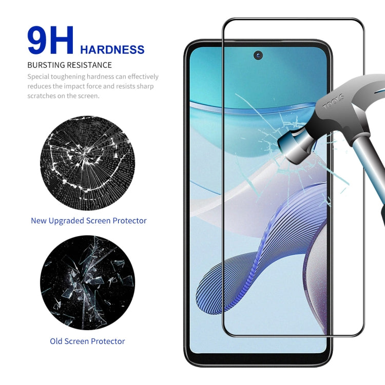 For Motorola Moto G73 / G Power 2023 ENKAY Full Glue High Aluminum-silicon Tempered Glass Film - Motorola Tempered Glass by ENKAY | Online Shopping UK | buy2fix