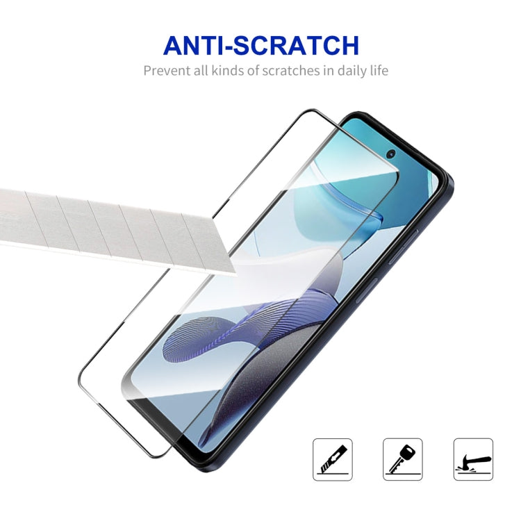 For Motorola Moto G73 / G Power 2023 ENKAY Full Glue High Aluminum-silicon Tempered Glass Film - Motorola Tempered Glass by ENKAY | Online Shopping UK | buy2fix