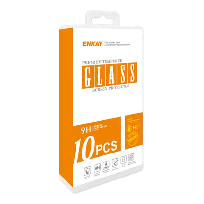 For Motorola Moto G13 / G23 / G53 10pcs ENKAY Full Glue High Aluminum-silicon Tempered Glass Film - Motorola Tempered Glass by ENKAY | Online Shopping UK | buy2fix