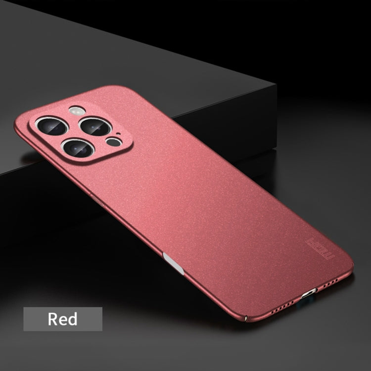 For iPhone 16 Pro Max MOFI Fandun Series Frosted PC Ultra-thin All-inclusive Phone Case(Red) - iPhone 16 Pro Max Cases by MOFI | Online Shopping UK | buy2fix