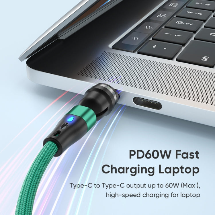 ENKAY PD60W Type-C to Type-C / 8 Pin Magnetic 540 Degrees Rotating Fast Charging Cable, Length:1m(Black) - Charging Cable & Head by ENKAY | Online Shopping UK | buy2fix