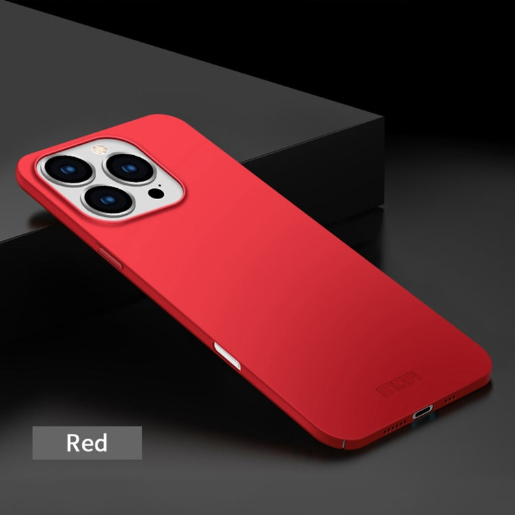 For iPhone 16 Pro MOFI Frosted PC Ultra-thin Hard Phone Case(Red) - iPhone 16 Pro Cases by MOFI | Online Shopping UK | buy2fix