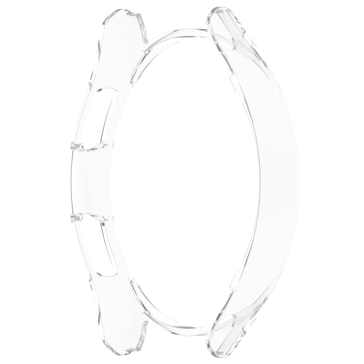 For Samsung Galaxy Watch 6 Classic 43mm Half Coverage Hollow PC Watch Protective Case(Transparent) - Watch Cases by buy2fix | Online Shopping UK | buy2fix