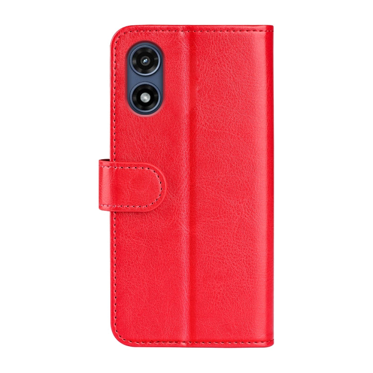 For Motorola Moto G Play 2024 R64 Texture Horizontal Flip Leather Phone Case(Red) - Motorola Cases by buy2fix | Online Shopping UK | buy2fix