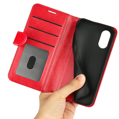 For Motorola Moto G Play 2024 R64 Texture Horizontal Flip Leather Phone Case(Red) - Motorola Cases by buy2fix | Online Shopping UK | buy2fix