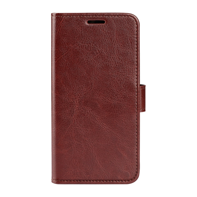 For Motorola Moto G Play 2024 R64 Texture Horizontal Flip Leather Phone Case(Brown) - Motorola Cases by buy2fix | Online Shopping UK | buy2fix