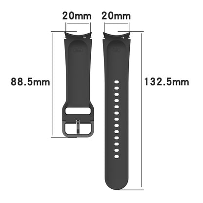 For Samsung Galaxy Watch5 44mm JUNSUNMAY Silicone Adjustable Strap + Full Coverage PMMA Screen Protector Kit(White) - Watch Bands by JUNSUNMAY | Online Shopping UK | buy2fix