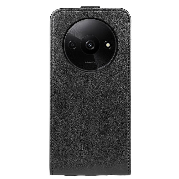 For Xiaomi Redmi A3 R64 Texture Single Vertical Flip Leather Phone Case(Black) - Xiaomi Cases by buy2fix | Online Shopping UK | buy2fix