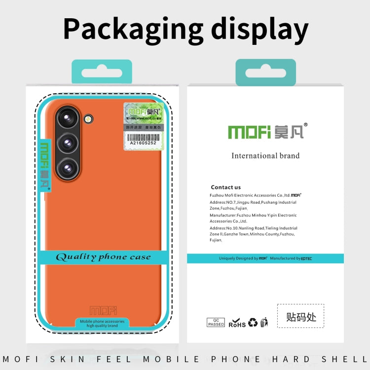 For Samsung Galaxy S24 5G MOFI Qin Series Skin Feel All-inclusive PC Phone Case(Orange) - Galaxy S24 5G Cases by MOFI | Online Shopping UK | buy2fix