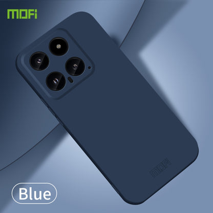 For Xiaomi 14 MOFI Qin Series Skin Feel All-inclusive PC Phone Case(Blue) - 14 Cases by MOFI | Online Shopping UK | buy2fix