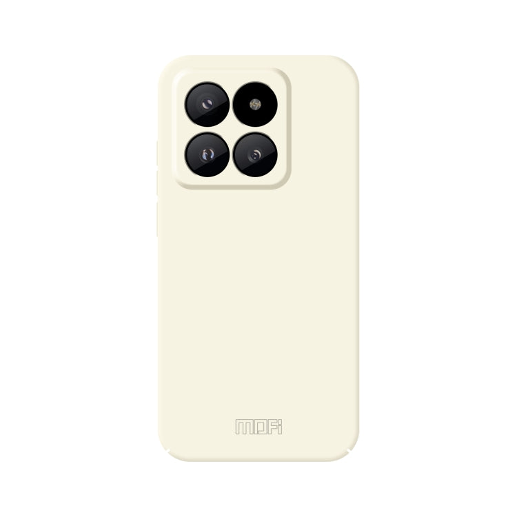 For Xiaomi 14 Pro MOFI Qin Series Skin Feel All-inclusive PC Phone Case(Beige) - 14 Pro Cases by MOFI | Online Shopping UK | buy2fix