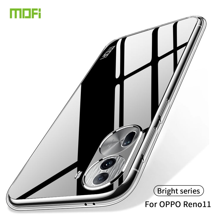 For OPPO Reno11 China MOFI Ming Series Ultra-thin TPU Phone Case(Transparent) - Reno11 Cases by MOFI | Online Shopping UK | buy2fix