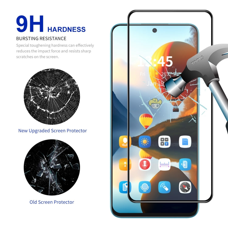 For Google Pixel 9 5pcs ENKAY Hat-Prince Full Glue High Aluminum-silicon Tempered Glass Film - Google Tempered Glass by ENKAY | Online Shopping UK | buy2fix